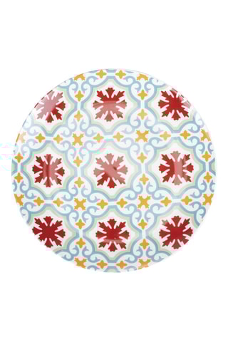 6 assiettes à dessert en porcelaine - 19,3 cm