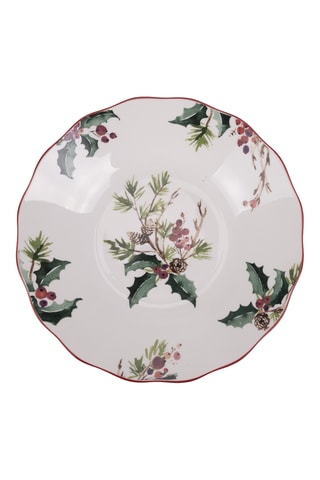 6 assiettes creuses en porcelaine – 22,5 cm