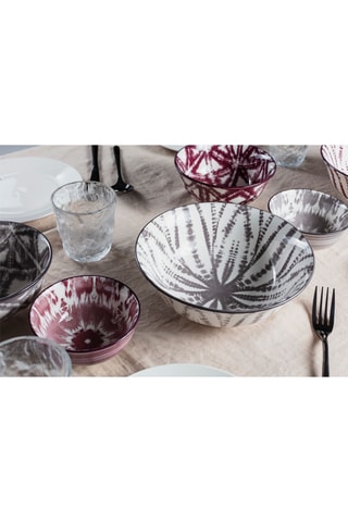 6 saladiers en porcelaine - 1,2 l