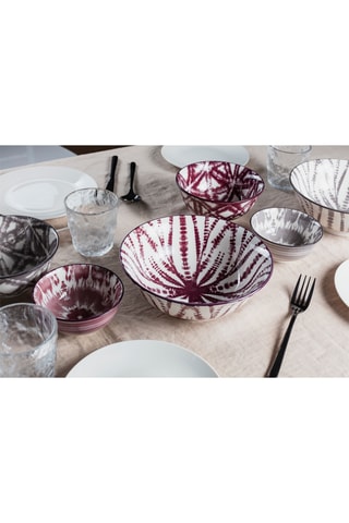 6 saladiers en porcelaine - 1,2 l