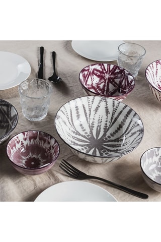 6 saladiers en porcelaine - 1,2 l