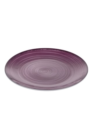6 assiettes plates en porcelaine - 27 cm