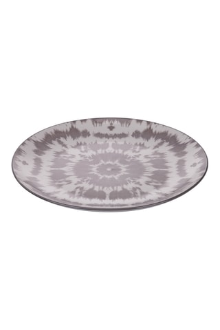 6 assiettes plates en porcelaine - 26 cm
