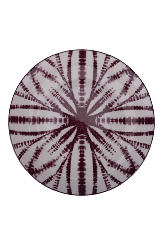 6 assiettes plates en porcelaine - 26 cm