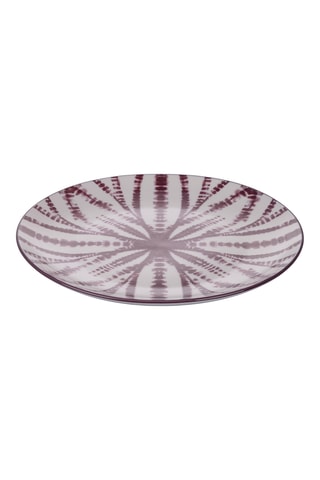6 assiettes plates en porcelaine - 26 cm