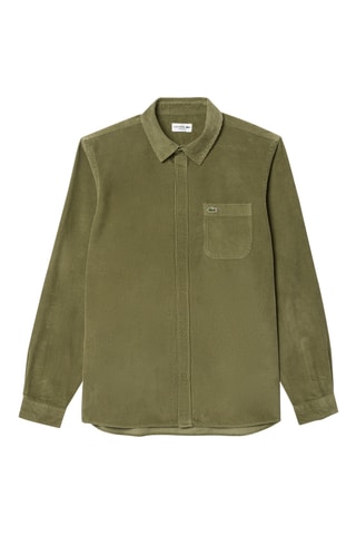 Chemise en velours - Kaki
