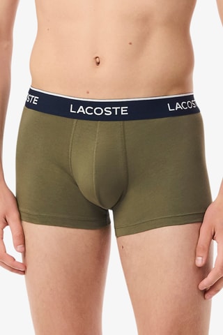 3 boxers - Vert olive et bleu