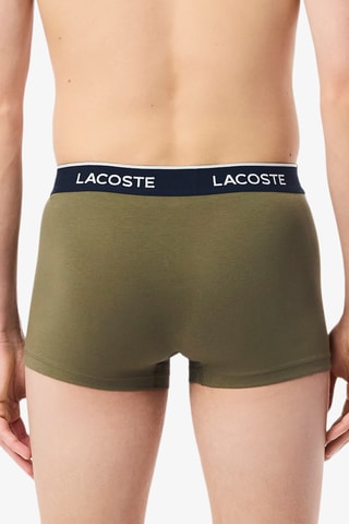 3 boxers - Vert olive et bleu