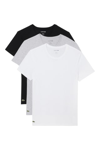 3 t-shirts - Blanc et gris clair chiné