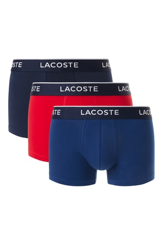 3 boxers - Bleu marine et rouge