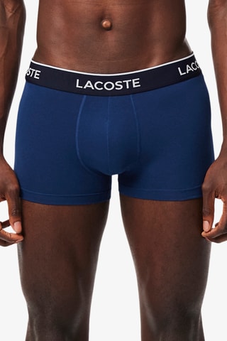 3 boxers - Bleu marine et rouge