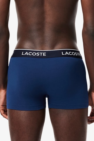 3 boxers - Bleu marine et rouge