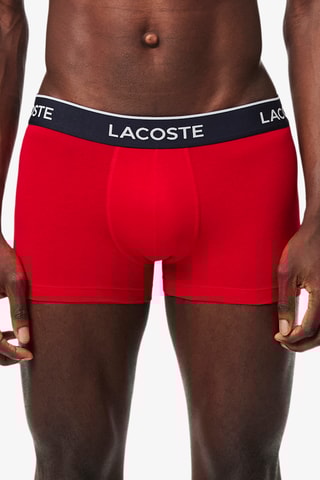 3 boxers - Bleu marine et rouge