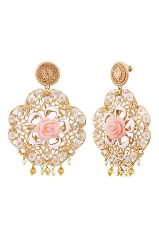 Boucles d'oreilles Miraflores dorées à l’or jaune - Perles d’eau douce