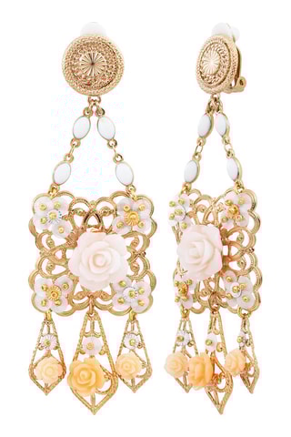 Boucles d'oreilles Miraflores dorées à l’or jaune