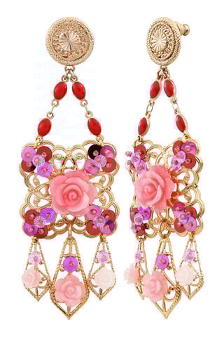 Boucles d'oreilles Miraflores dorées à l’or jaune