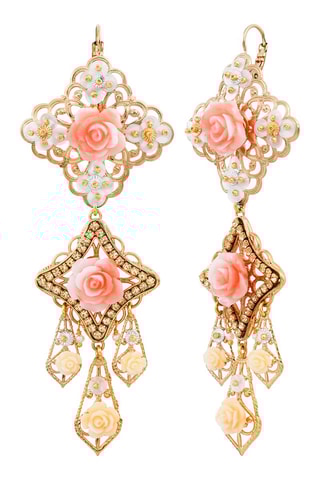 Boucles d'oreilles Miraflores dorées à l’or jaune - Perles d’eau douce