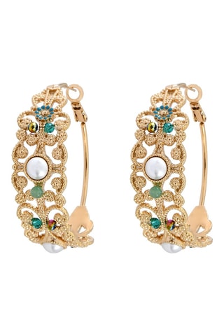 Boucles d'oreilles dorées à l'or jaune Amelita