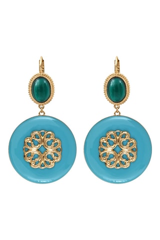 Boucles d'oreilles dorées à l'or jaune Amelita