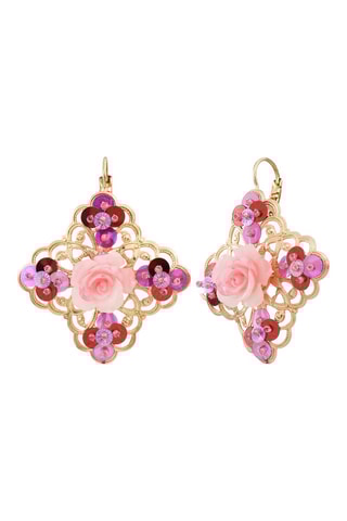 Boucles d’oreilles Miraflores dorées à l'or jaune - Nacre