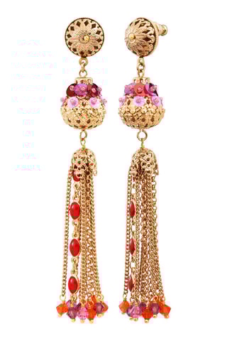 Boucles d'oreilles Miraflores dorées à l’or jaune