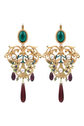 Boucles d'oreilles dorées à l'or jaune Amelita