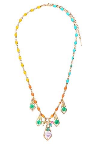 Collier Miraflores doré à l’or jaune - Aventurines
