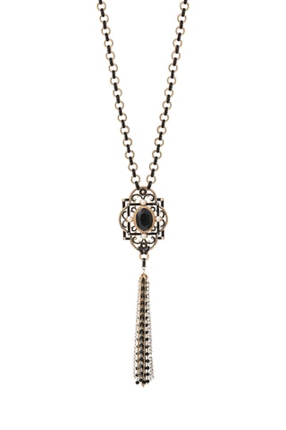 Collier Ultima - Onyx et perles de culture d’eau douce
