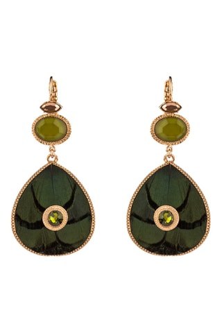 Boucles d’oreilles dorées à l’or fin jaune Fujita