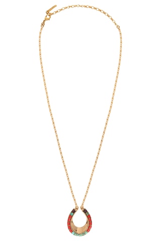 Collier Ninon - Turquoises, perles japonaises et grenats