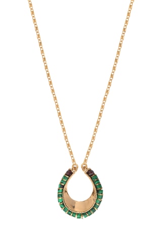 Collier dorées à l’or fin jaune Ninon - Grenats