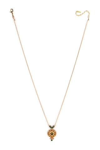 Collier doré à l’or fin jaune Fujita - Jades, jaspes et hématites