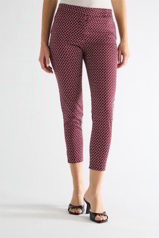 Pantalon 7/8 taille haute - Bordeaux