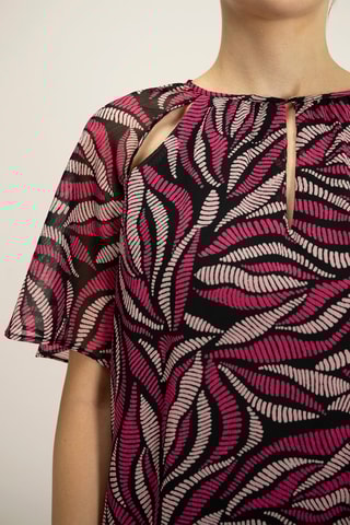 Top - Noir et rose