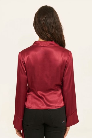 Blouse portefeuille - Rouge