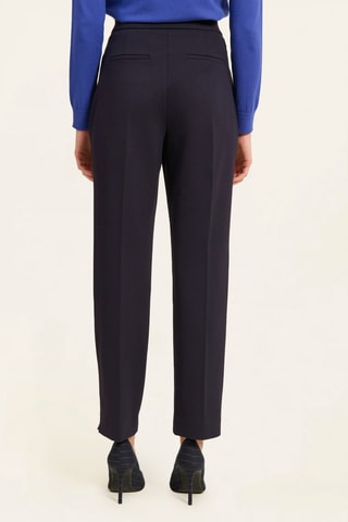 Pantalon taille haute - Bleu foncé
