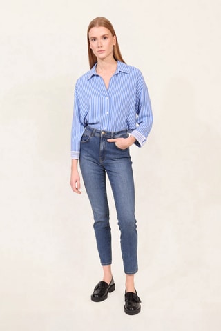 Jean taille haute - Bleu foncé