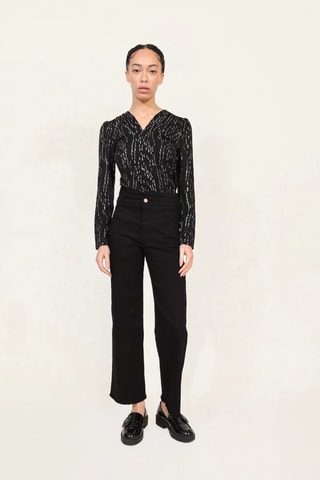 Jean taille haute - Noir