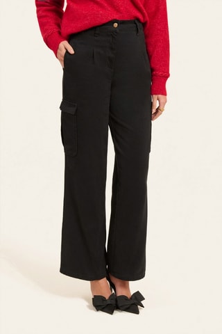 Pantalon taille haute - Noir
