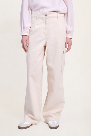 Pantalon taille haute - Blanc