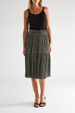 Jupe midi taille haute - Noir