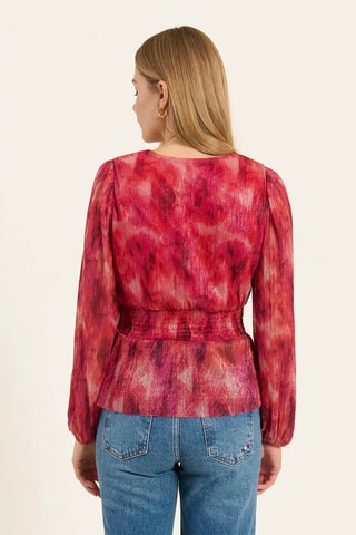 Top tie and dye - Rose foncé