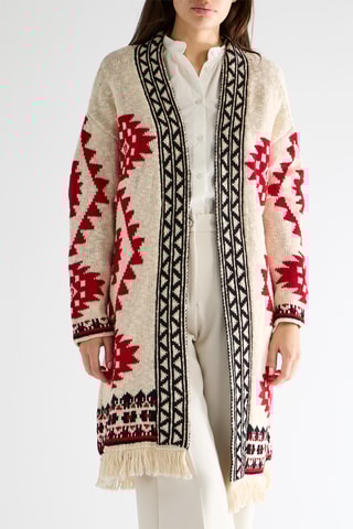 Gilet long - Ecru