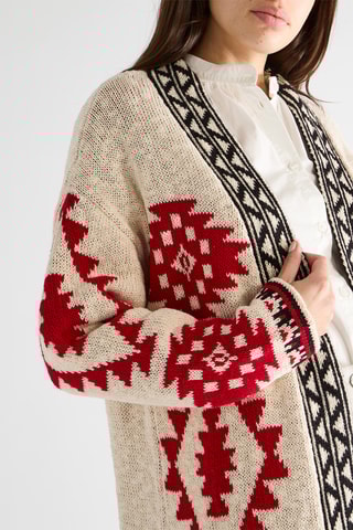 Gilet long - Ecru
