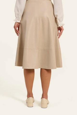 Jupe midi - Beige