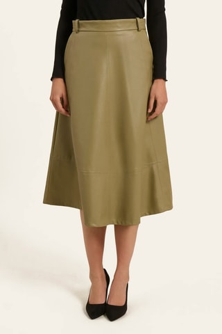 Jupe midi - Kaki