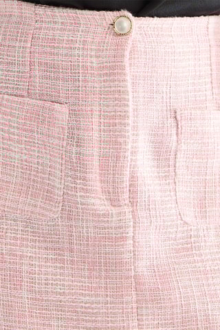 Jupe droite taille haute - Rose