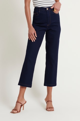 Jean taille haute - Bleu foncé