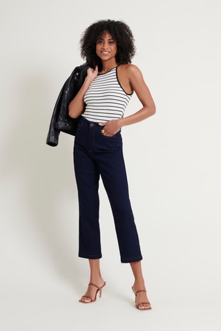 Jean taille haute - Bleu foncé