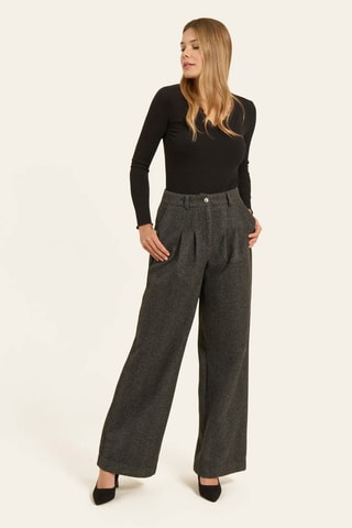Pantalon taille haute - Noir
